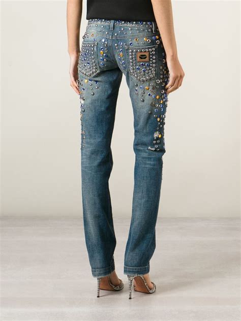 jeans dolce gabbana prezzi|dolce and gabbana embellished jeans.